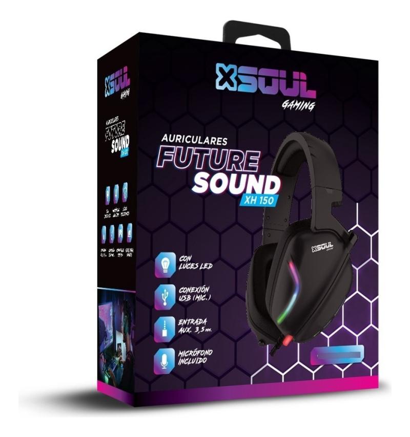 Auricular Gamer Pro Soul Future Sound XH150 Microfono Luces Led Pc